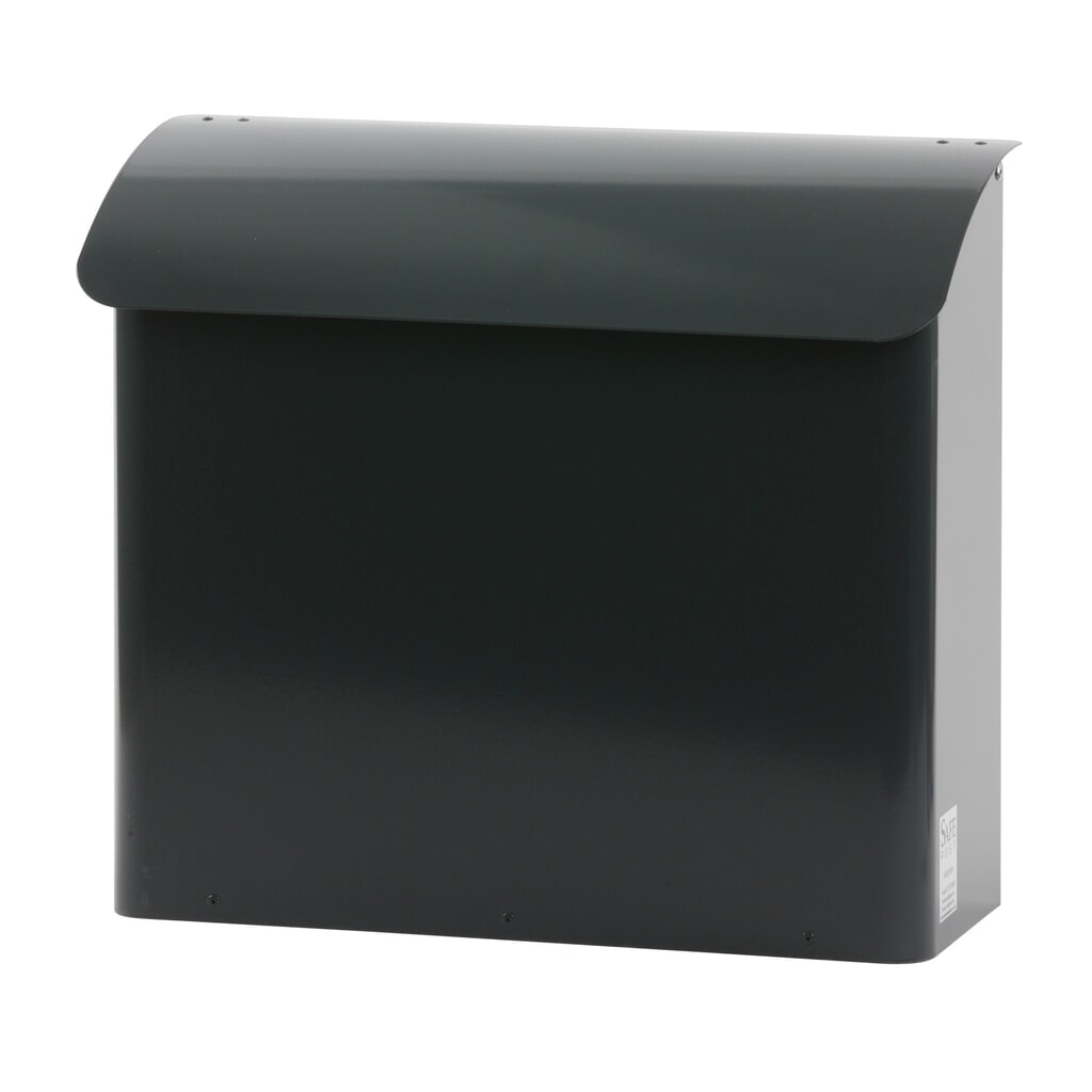 Product afbeelding: Wandbrievenbus, lxbxh 160 x 415 x 420 mm, met afsluitbare inwerpopening, antraciet