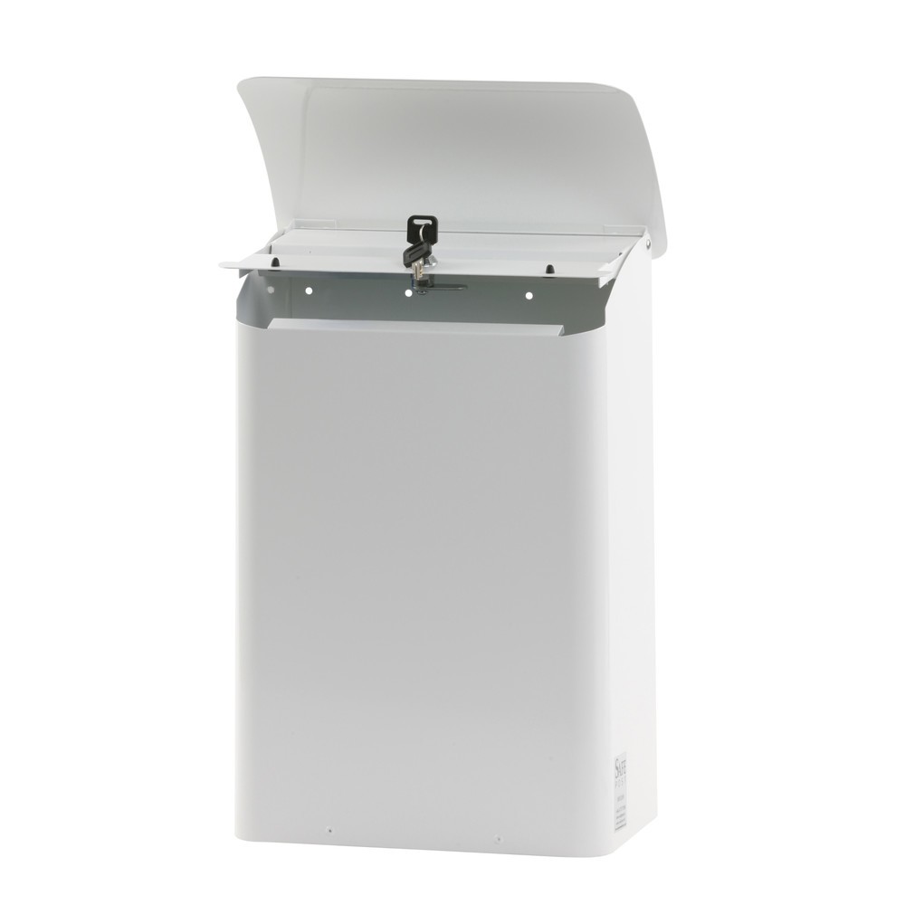 Productafbeelding nr. 3: Wandbrievenbus, lxbxh 180 x 290 x 425 mm, met afsluitbare inwerpopening, wit