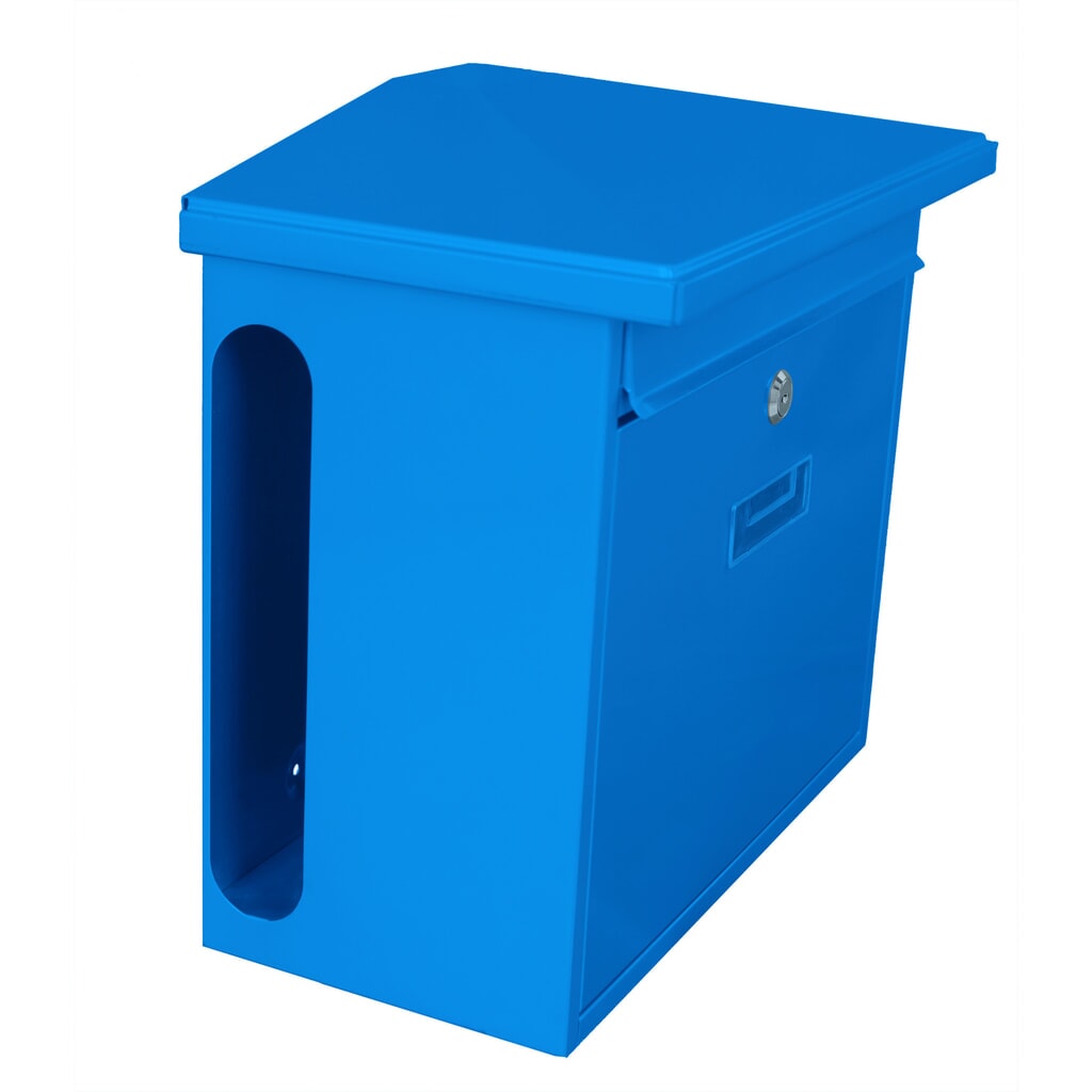 Productafbeelding nr. 2: Wandbrievenbus Zamoran, van verzinkt staal, blauw