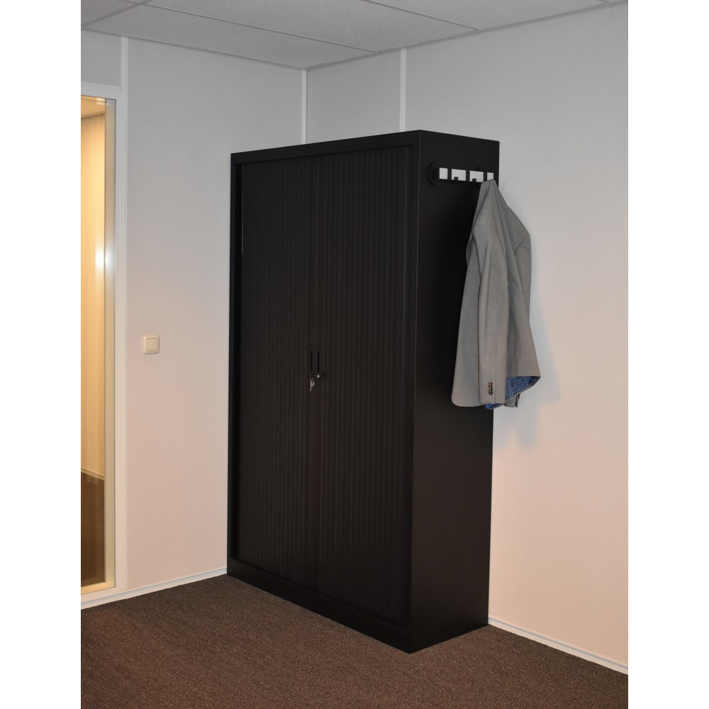 Productafbeelding nr. 2: Wandgarderobe, magnetisch, 3 haken, zwart, aluminiumgrijs