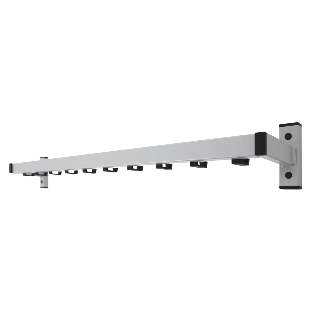 Product afbeelding: Wandgarderobe Safe, om vast te schroeven, grijs, 10 haken