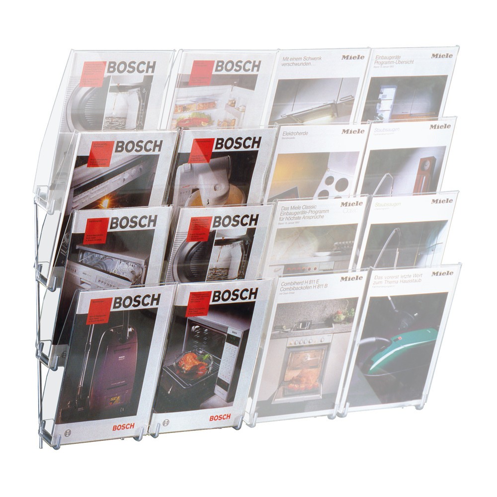 Product afbeelding: Wandhouder van acryl, 1x 6 vakken