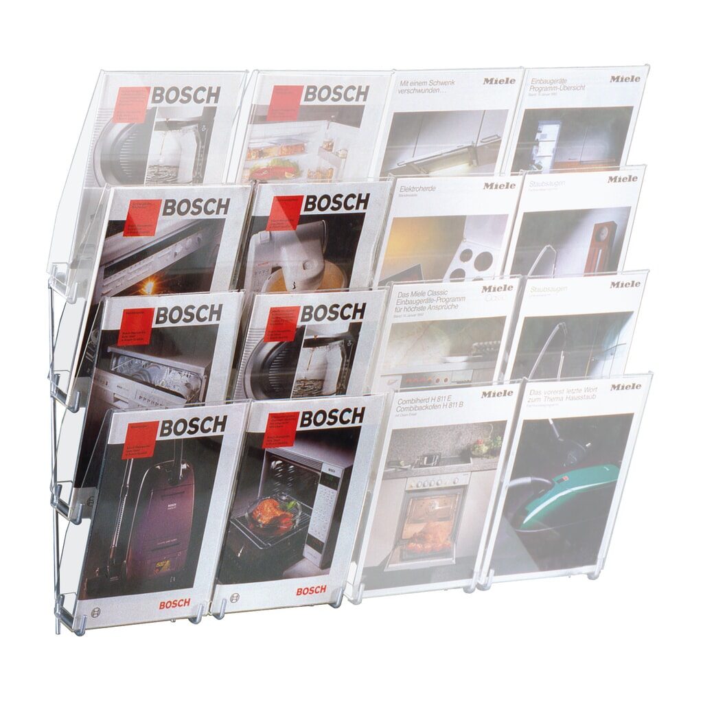 Product afbeelding: Wandhouder van acryl, 1x 6 vakken