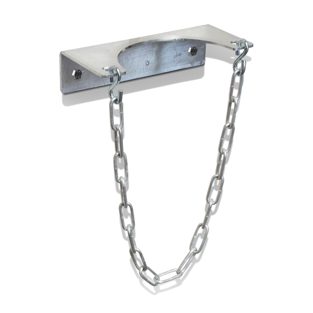 Wandhouder voor 1 gasfles met Ø 140 mm Product afbeelding: Wandhouder voor 1 gasfles met Ø 140 mm