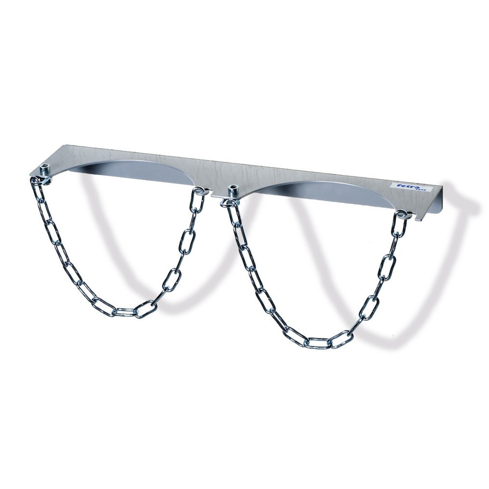 Product afbeelding: Wandhouder fetra® voor 2 gasflessen, kettingbeveiliging, fles-Ø 140 mm