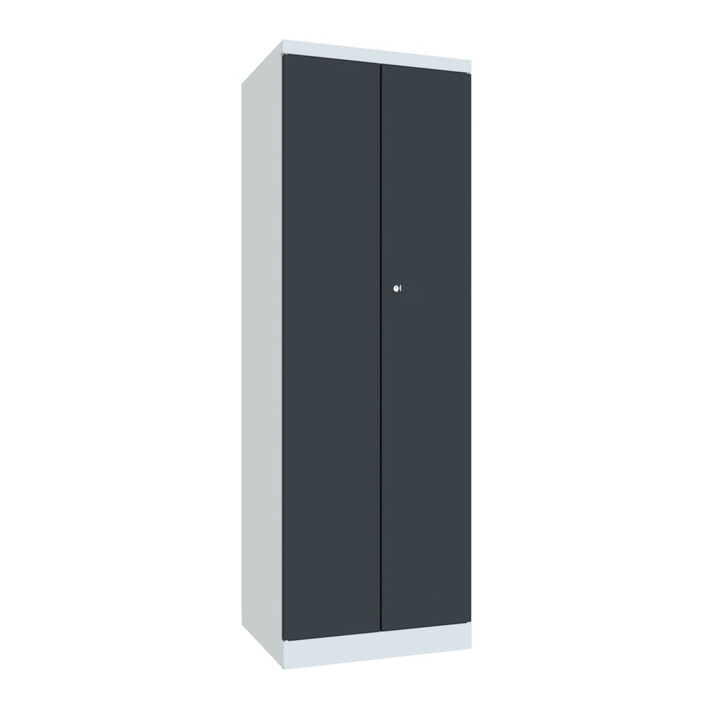 Wasverzamel- en garderobekast PAVOY, hxbxd 1.800 x 600 x 500 mm, antracietgrijs, lichtgrijs Product afbeelding: Wasverzamel- en garderobekast PAVOY, hxbxd 1.800 x 600 x 500 mm, antracietgrijs, lichtgrijs