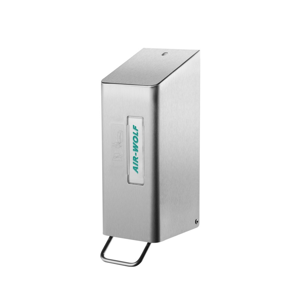 Product afbeelding: Wc-brilreiniger Air-Wolf voor 600 ml desinfectiemiddel transparant gepoedercoat roestvrij staal