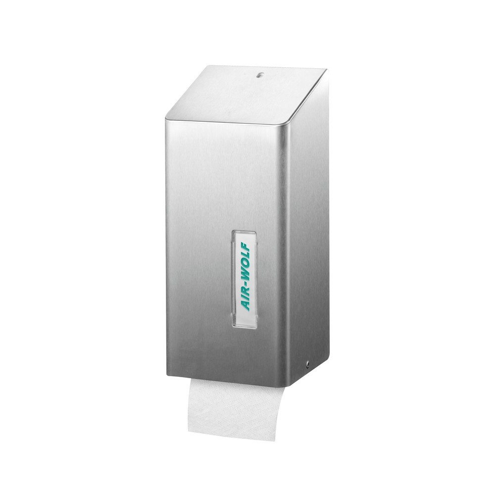 Product afbeelding: Wc-papierdispenser Air-Wolf voor losse vellen geborsteld roestvrij staal