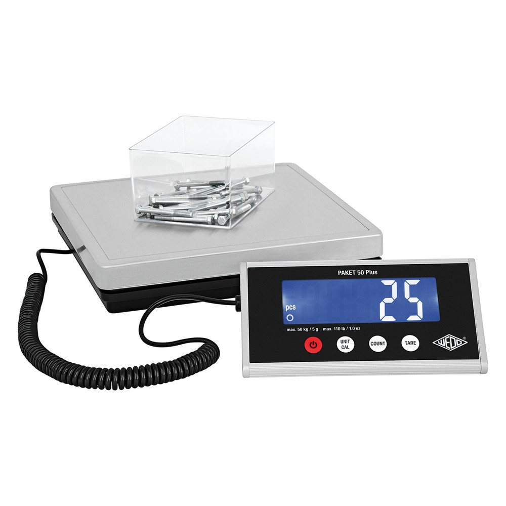 Productafbeelding nr. 2: Weegplatform WEDO® Paket 50 Plus, telfunctie aantal stuks, cijferinterval 5 g