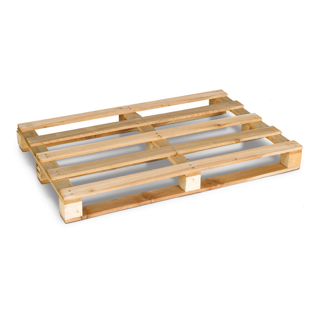 Product afbeelding: Wegwerppallet, 4-zijdig opneembaar, lxbxh 1.200 x 1.000 x 131 mm