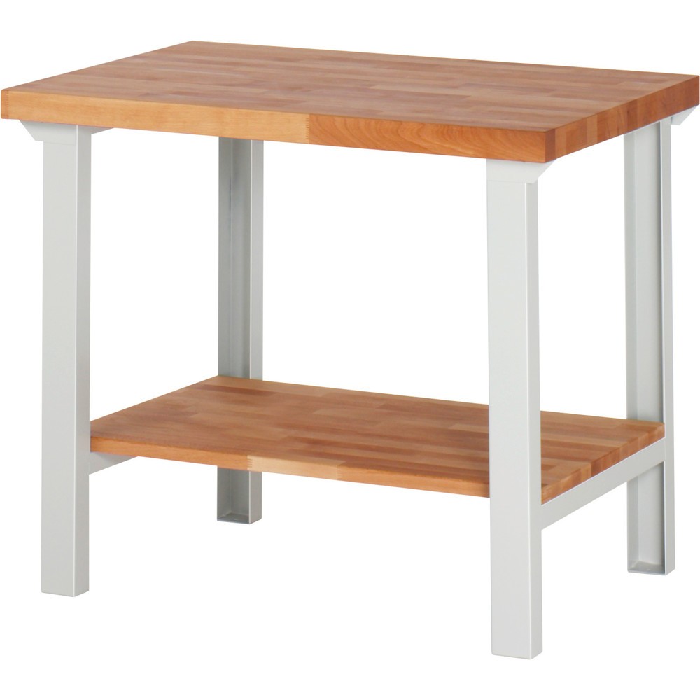 Productafbeelding nr. 1: Werkbank RAU serie 7000, 1 massief beuken legbord, hxbxd 840 x 1.000 x 700 mm