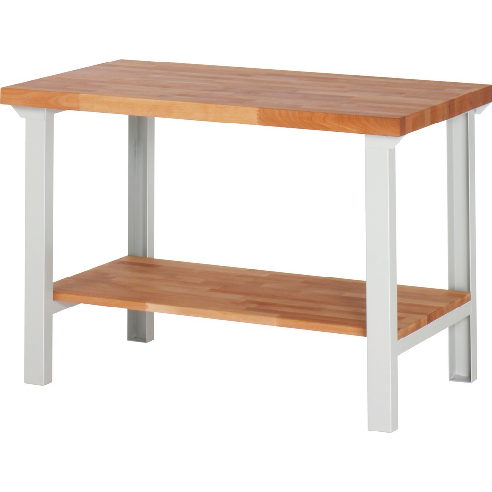 Productafbeelding nr. 1: Werkbank RAU serie 7000, 1 massief beuken legbord, hxbxd 840 x 1.250 x 700 mm