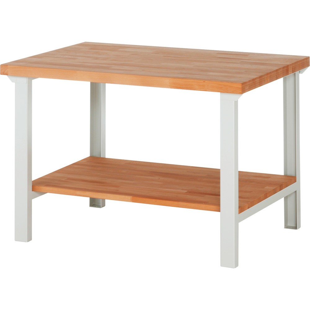 Productafbeelding nr. 1: Werkbank RAU serie 7000, 1 massief beuken legbord, hxbxd 840 x 1.250 x 900 mm