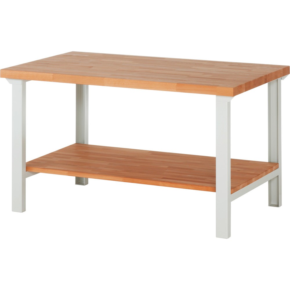 Productafbeelding nr. 1: Werkbank RAU serie 7000, 1 massief beuken legbord, hxbxd 840 x 1.500 x 900 mm