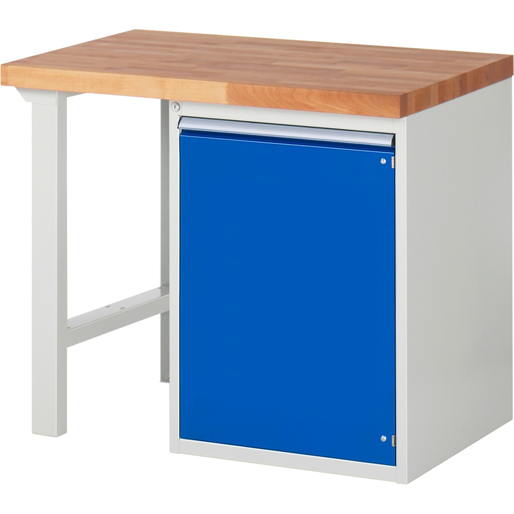 Product afbeelding: Werkbank RAU serie 7000, 1 kast, hxbxd 890 x 1.000 x 700 mm, 1 draaideur , 1 legbord