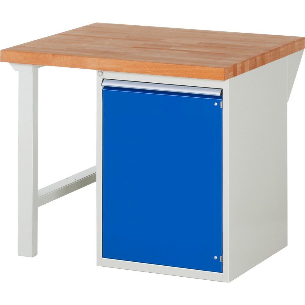 Product afbeelding: Werkbank RAU serie 7000, 1 kast, hxbxd 890 x 1.000 x 900 mm, 1 draaideur , 1 legbord