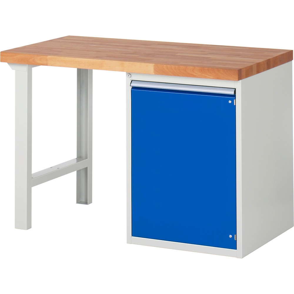 Productafbeelding nr. 1: Werkbank RAU serie 7000, 1 kast, hxbxd 840 x 1.250 x 700 mm, 1 draaideur , 1 legbord