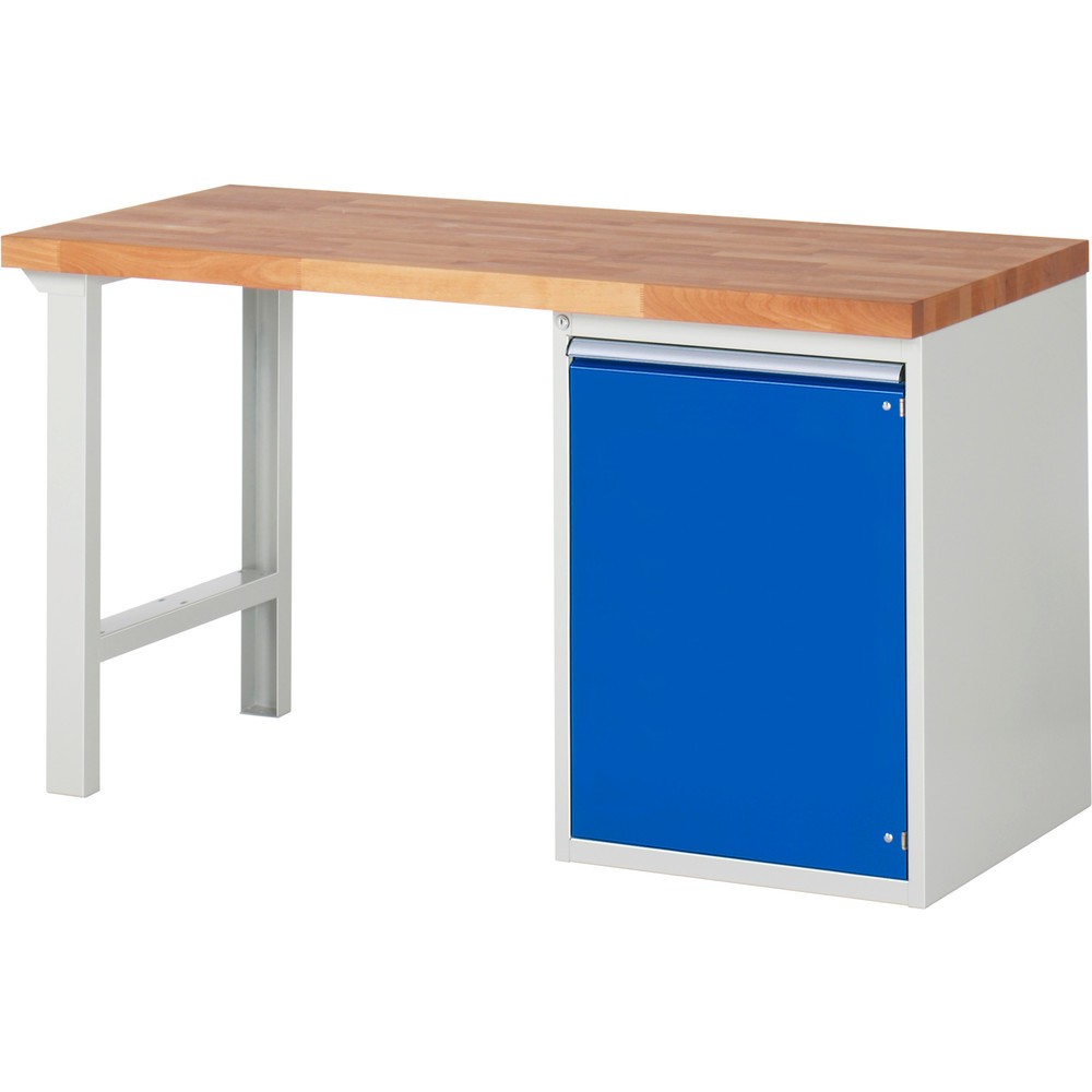 Product afbeelding: Werkbank RAU serie 7000, 1 kast, hxbxd 890 x 1.500 x 700 mm, 1 draaideur , 1 legbord