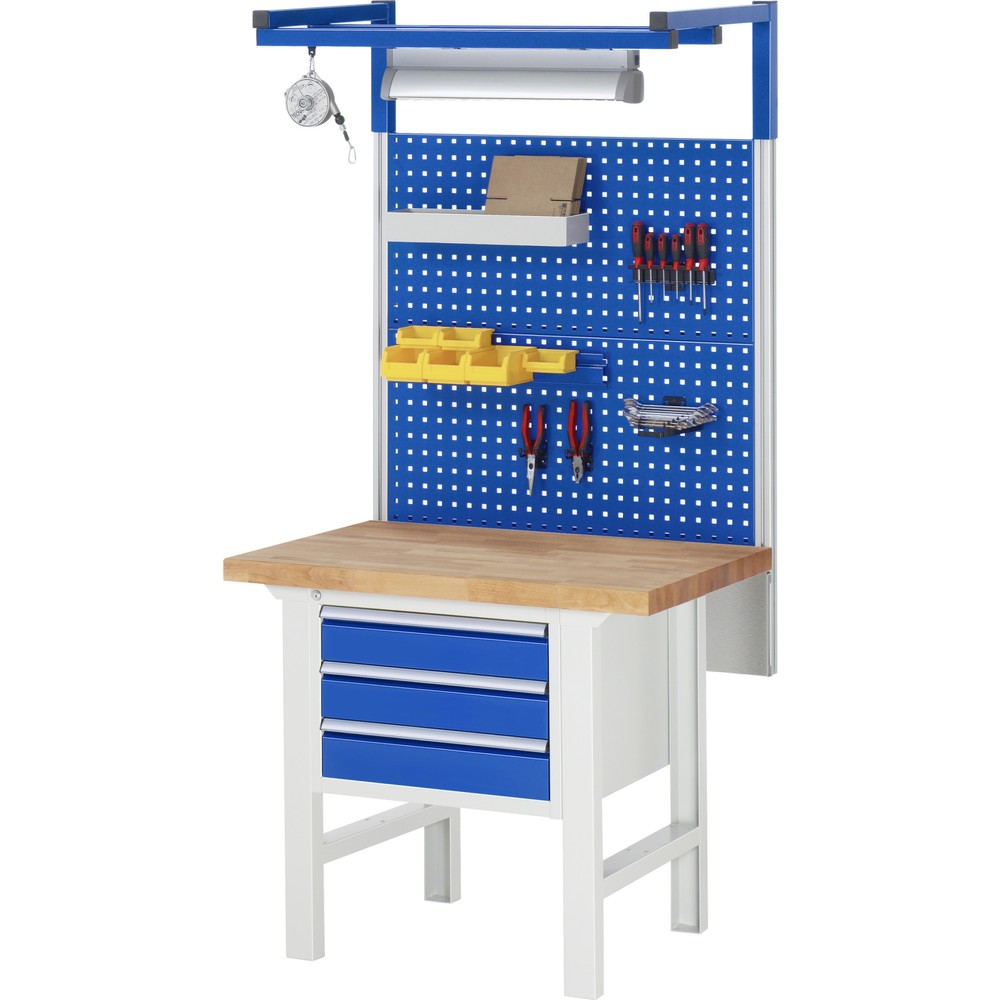 Productafbeelding nr. 6: Werkbank RAU serie 7000, hxbxd 840 x 1.000 x 700 mm, 3 lades 1 x 60 mm, 1 x 120 mm, 1 x 180 mm