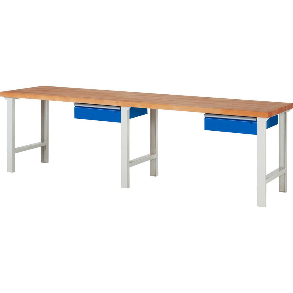 Product afbeelding: Werkbank RAU serie 7000, hxbxd 840 x 3.000 x 700 mm, 2 lades 2 x 150 mm