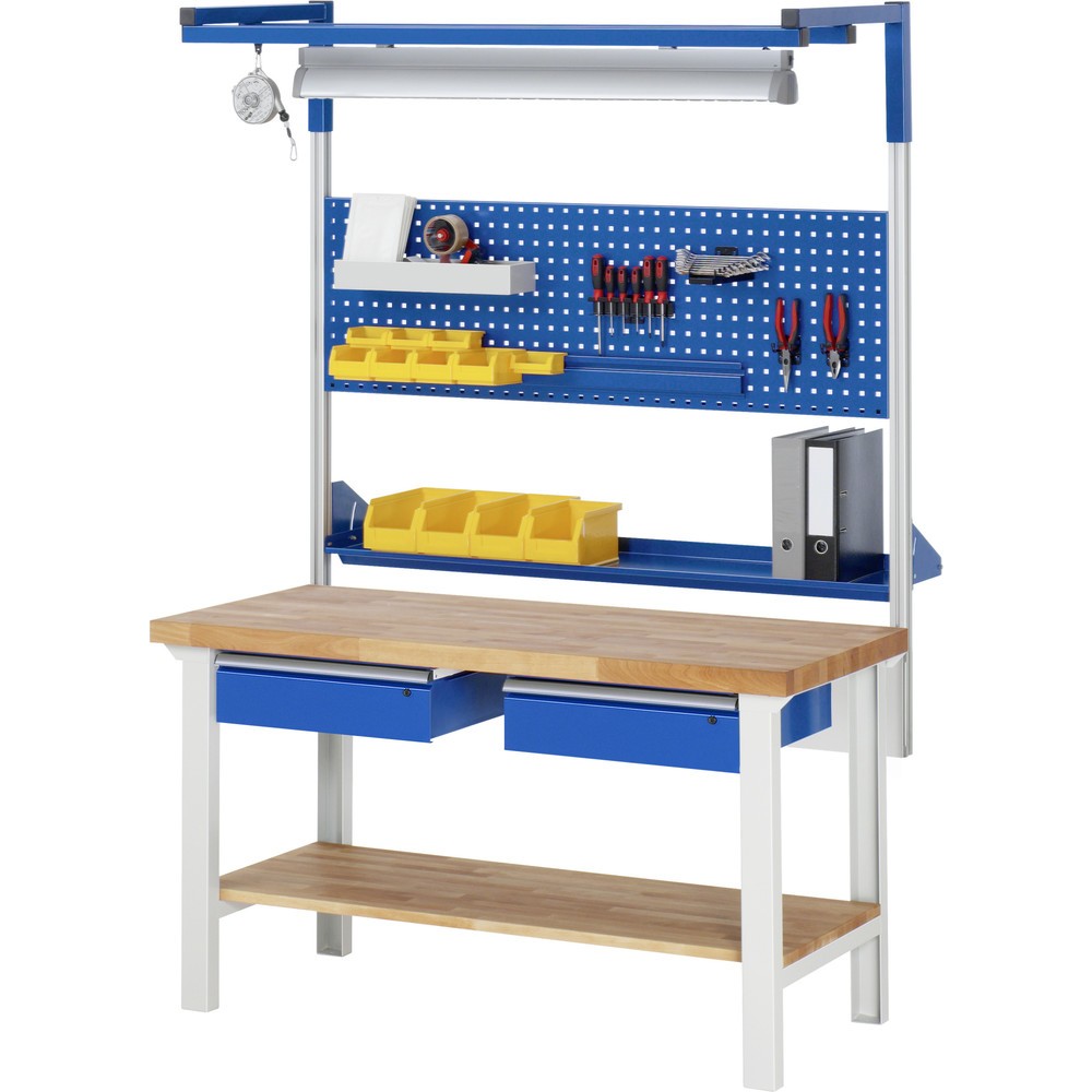 Productafbeelding nr. 6: Werkbank RAU serie 7000, hxbxd 790-1.140 x 1.500 x 700 mm, 2 lades 2 x 150 mm