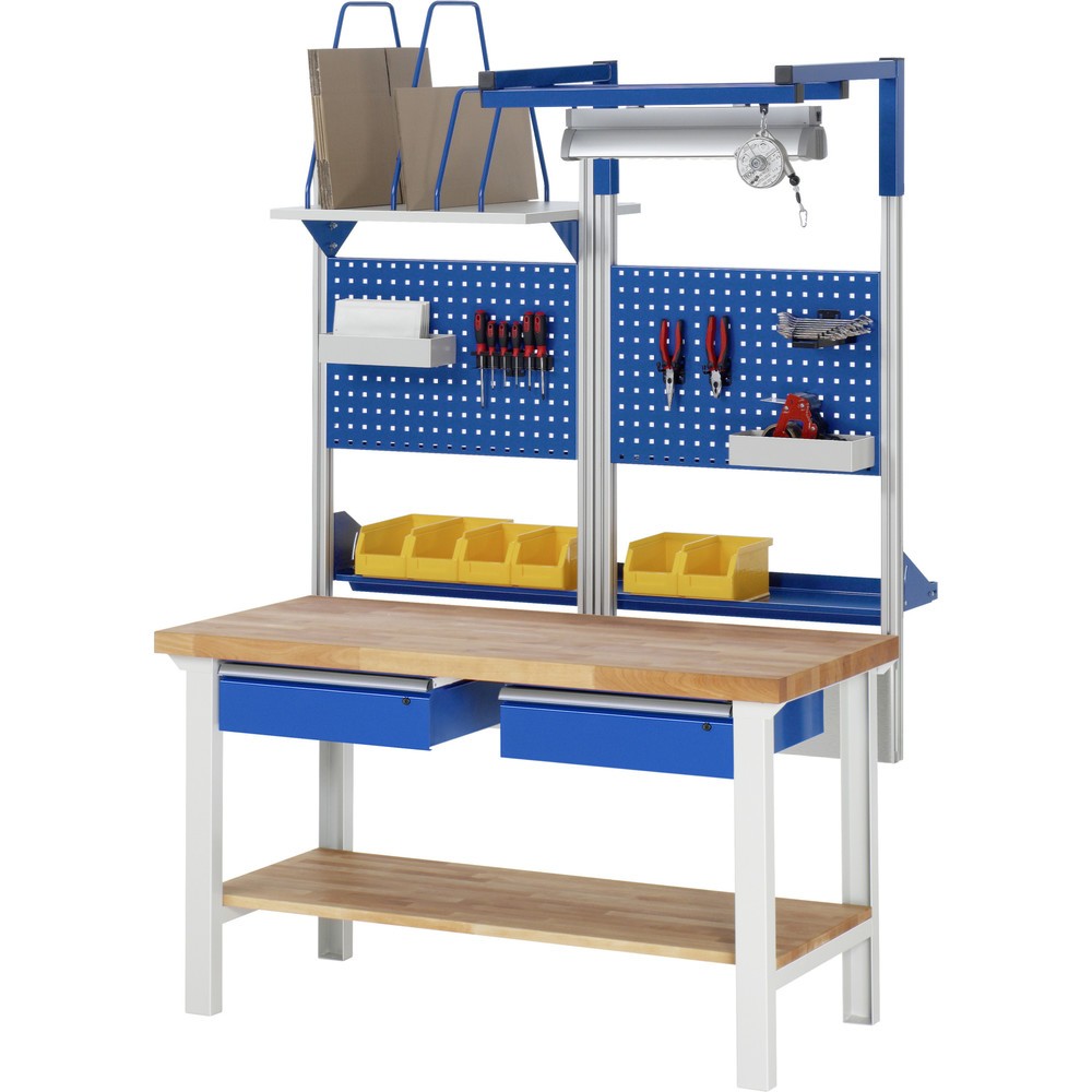 Productafbeelding nr. 7: Werkbank RAU serie 7000, hxbxd 790-1.140 x 1.500 x 700 mm, 2 lades 2 x 150 mm