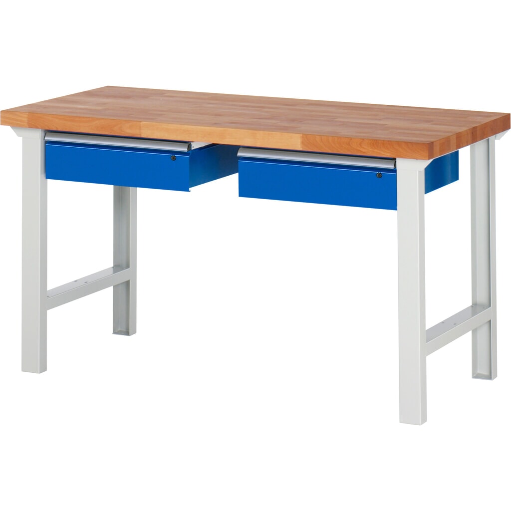 Product afbeelding: Werkbank RAU serie 7000, hxbxd 840 x 1.500 x 700 mm, 2 lades 2 x 150 mm