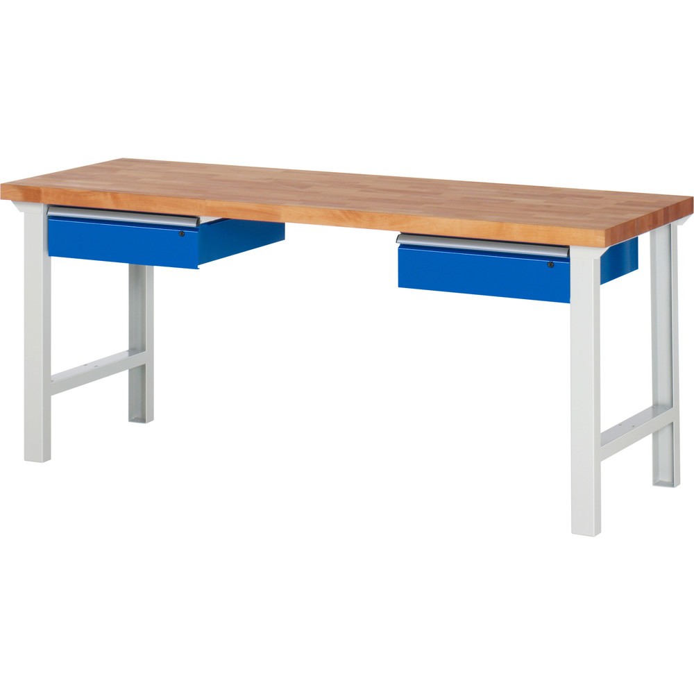 Product afbeelding: Werkbank RAU serie 7000, hxbxd 840 x 2.000 x 700 mm, 2 lades 2 x 150 mm
