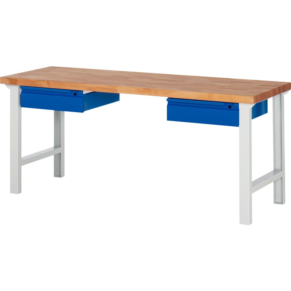 Productafbeelding nr. 1: Werkbank RAU serie 7000, hxbxd 840 x 2.000 x 700 mm, 2 lades 2 x 150 mm