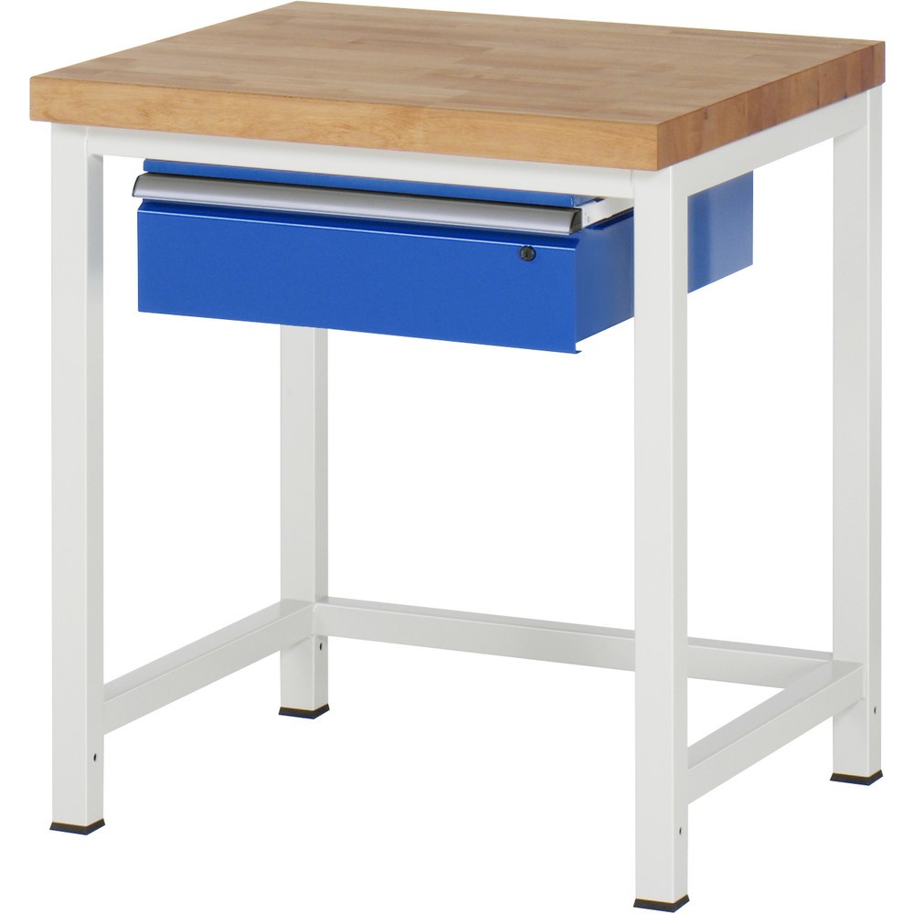 Product afbeelding: RAU werkbank serie 8000, h x b x d 840-1.040 x 750 x 700 mm, 1 lade