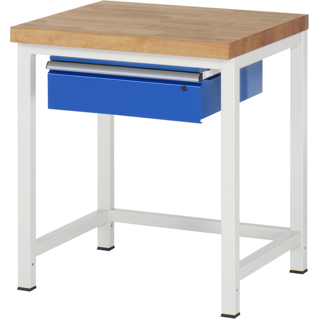 Werkbank RAU serie 8000, hxbxd 840 x 750 x 700 mm, 1 lade, draagvermogen lade 50 kg Product afbeelding: Werkbank RAU serie 8000, hxbxd 840 x 750 x 700 mm, 1 lade, draagvermogen lade 50 kg