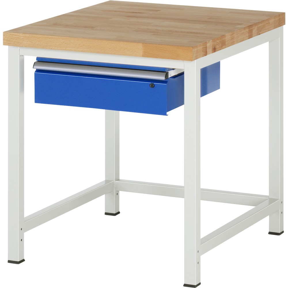 Product afbeelding: RAU werkbank serie 8000, h x b x d 840-1.040 x 750 x 900 mm, 1 lade