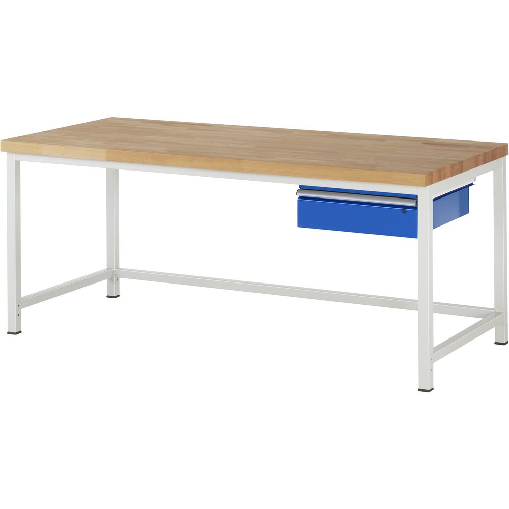 Productafbeelding nr. 1: RAU werkbank serie 8000, h x b x d 840-1.040 x 2.000 x 900 mm, 1 lade