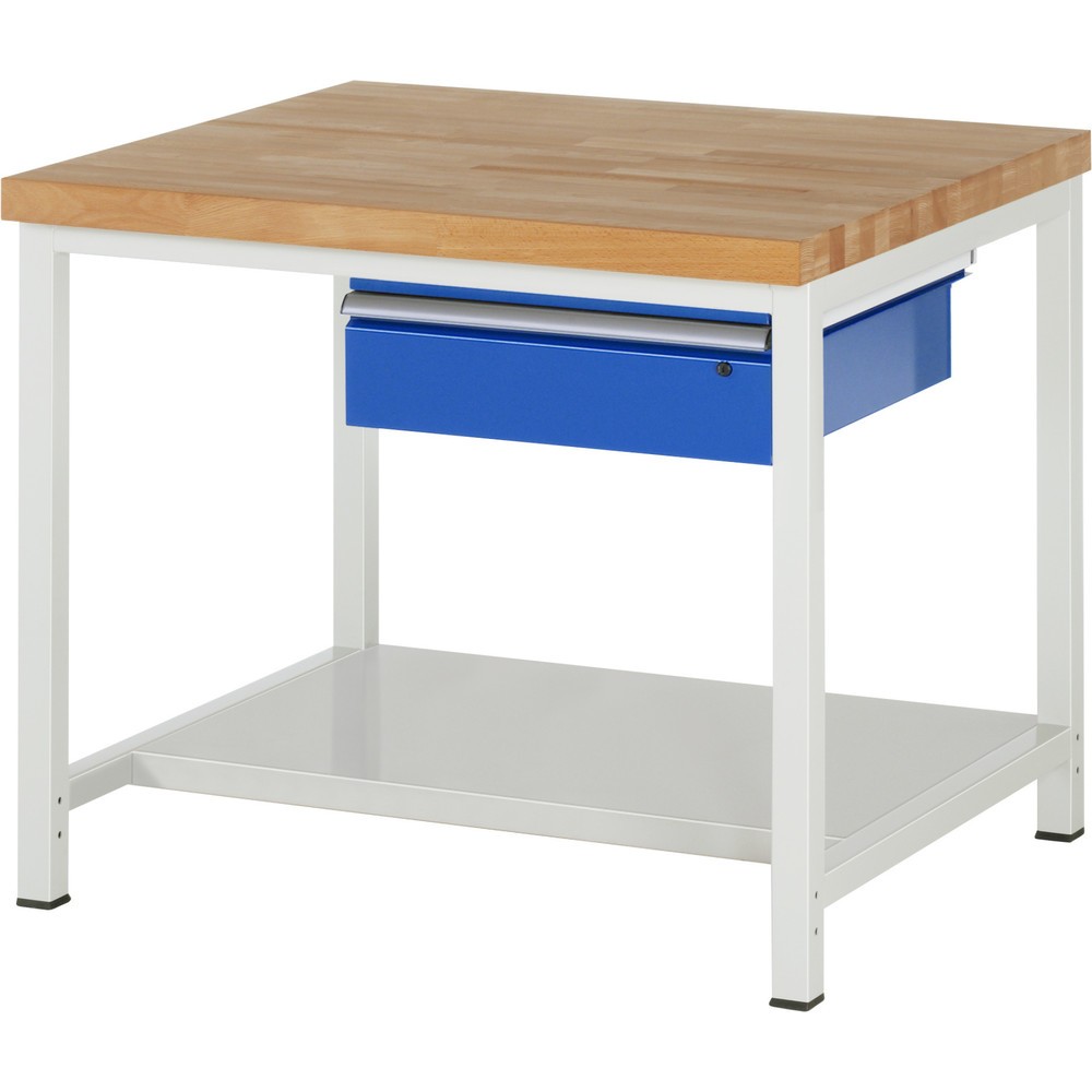 Productafbeelding nr. 1: Werkbank RAU serie 8000, hxbxd 840 x 1.000 x 900 mm, 1 lade, 1 legbord diepte 650 mm