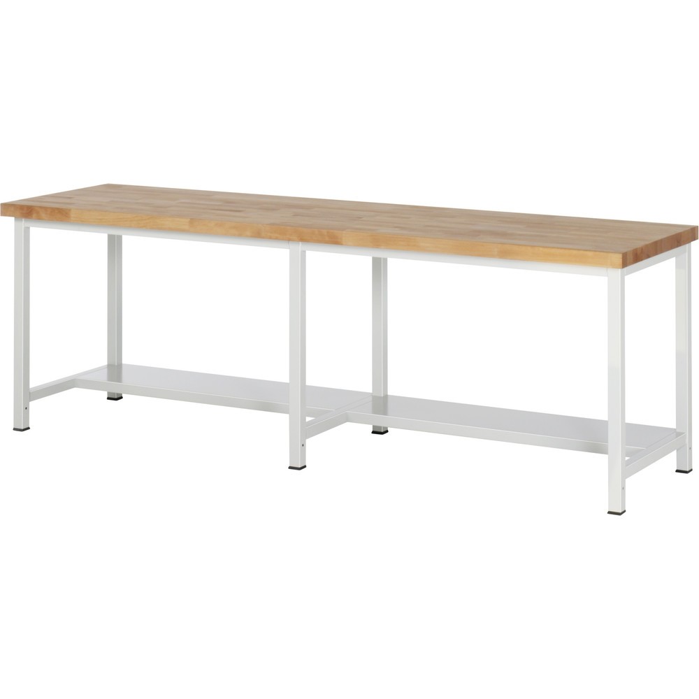 Productafbeelding nr. 1: Zware werkbank RAU serie 8000, 1 legbord diepte 320 mm, hxbxd 840 - 1.040 x 2.500 x 700 mm