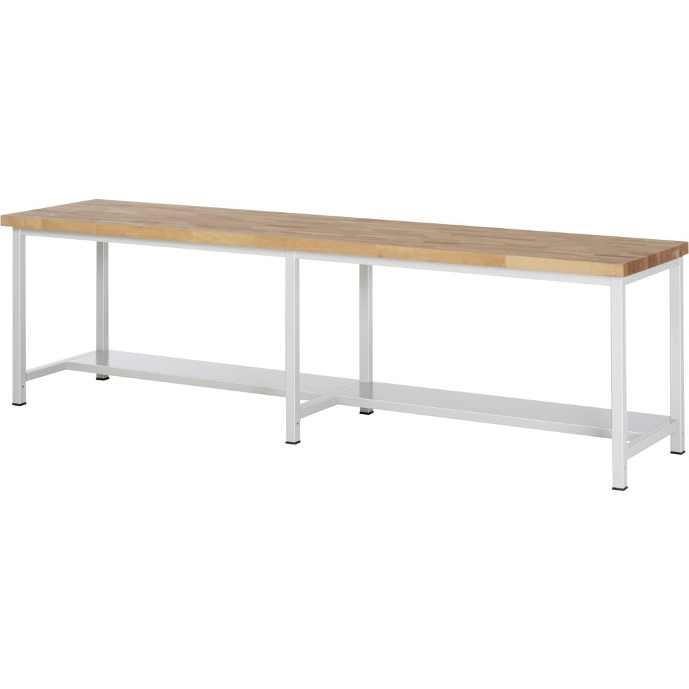 Productafbeelding nr. 1: Zware werkbank RAU serie 8000, 1 legbord diepte 320 mm, hxbxd 840 - 1.040 x 3.000 x 900 mm