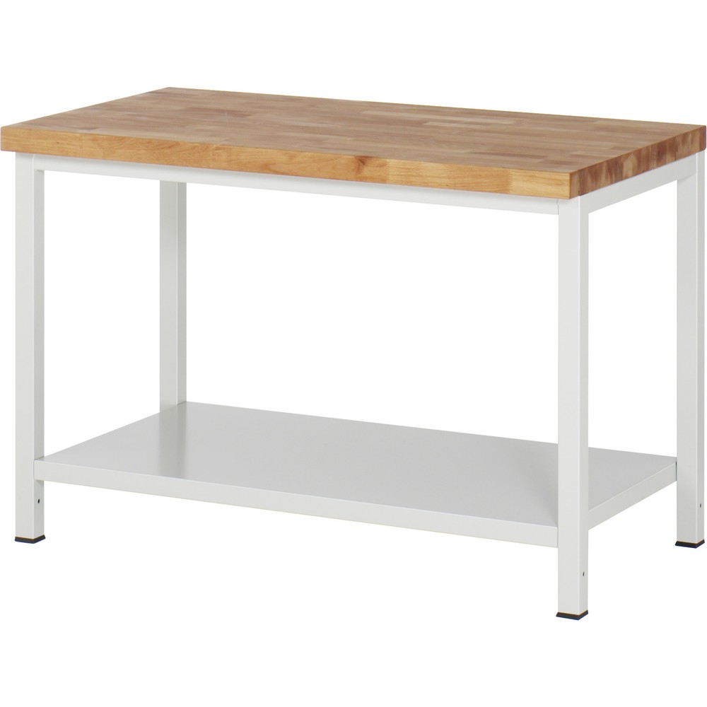 Product afbeelding: Zware werkbank RAU serie 8000, 1 legbord diepte 650 mm, hxbxd 840 - 1.040 x 1.250 x 700 mm