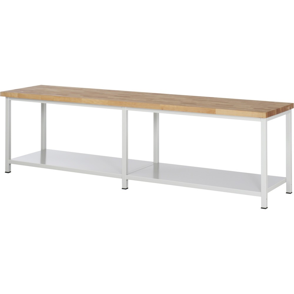 Product afbeelding: Zware werkbank RAU serie 8000, 1 legbord diepte 650 mm, hxbxd 840 - 1.040 x 3.000 x 700 mm