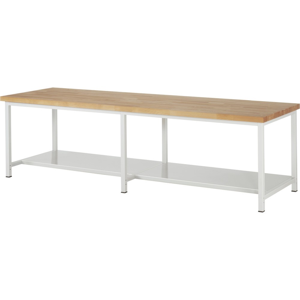 Product afbeelding: Zware werkbank RAU serie 8000, 1 legbord diepte 650 mm, hxbxd 840 - 1.040 x 3.000 x 900 mm