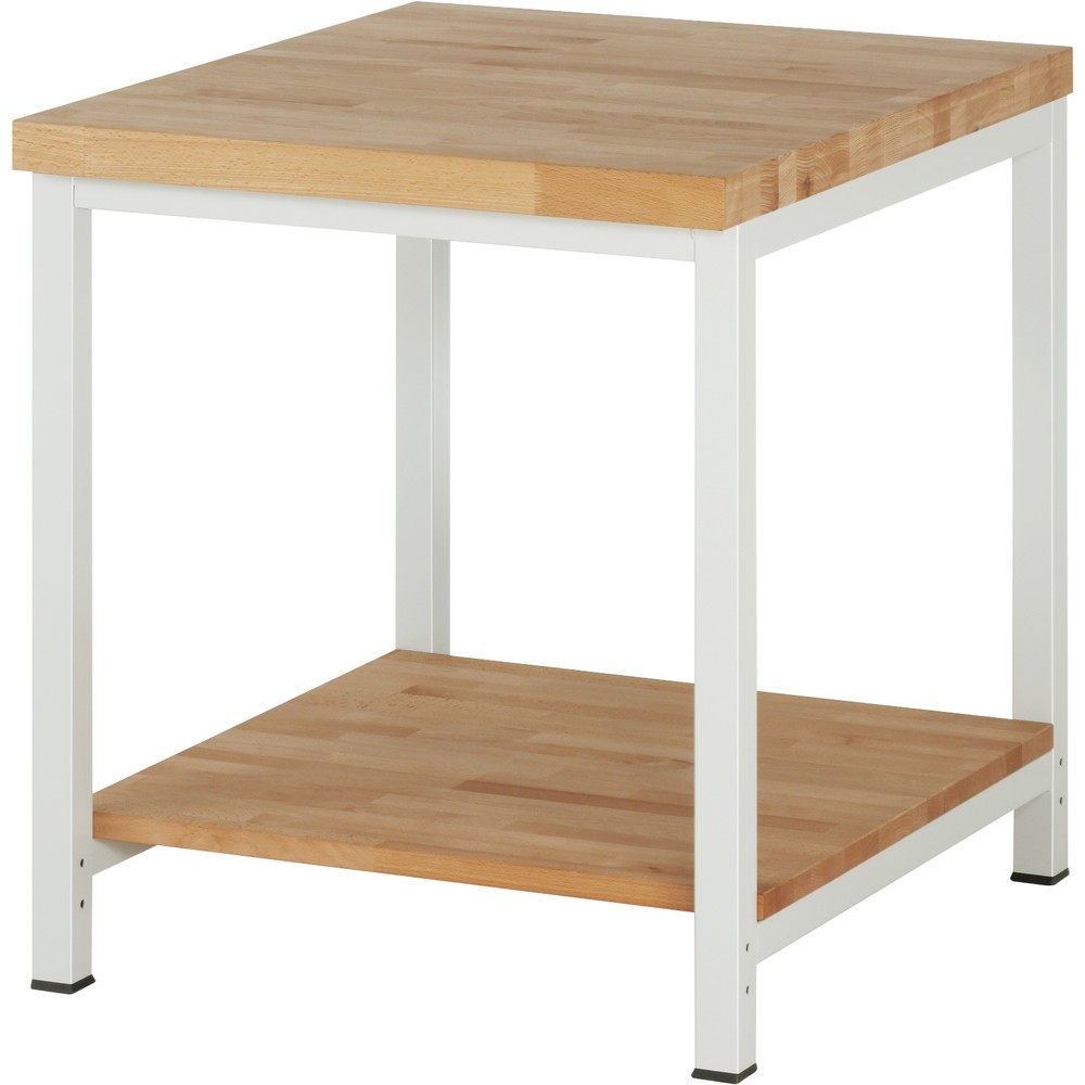 Product afbeelding: RAU werkbank serie 8000, h x b x d 840-1.040 x 750 x 900 mm, legbord onderaan