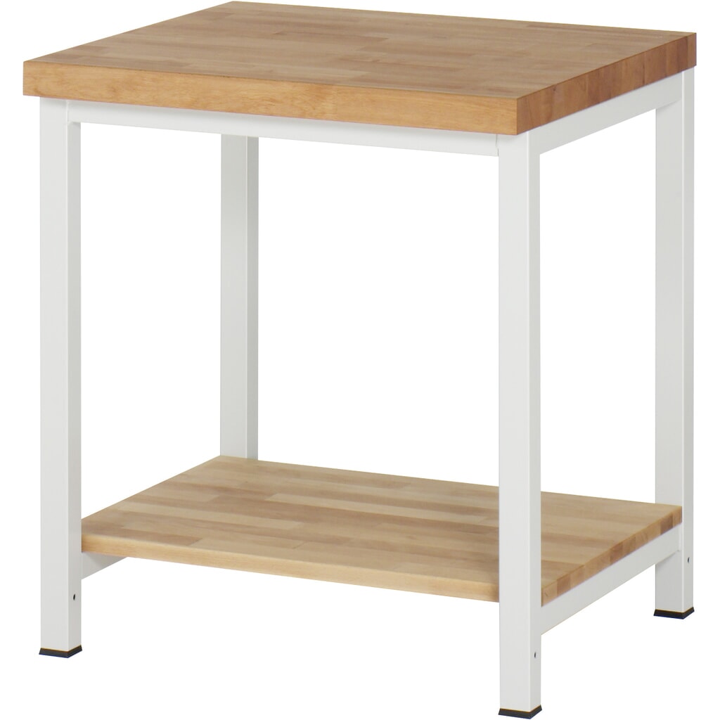 Werkbank RAU serie 8000, 1 massief beuken legbord diepte 557 mm, hxbxd 840 x 750 x 700 mm Product afbeelding: Werkbank RAU serie 8000, 1 massief beuken legbord diepte 557 mm, hxbxd 840 x 750 x 700 mm