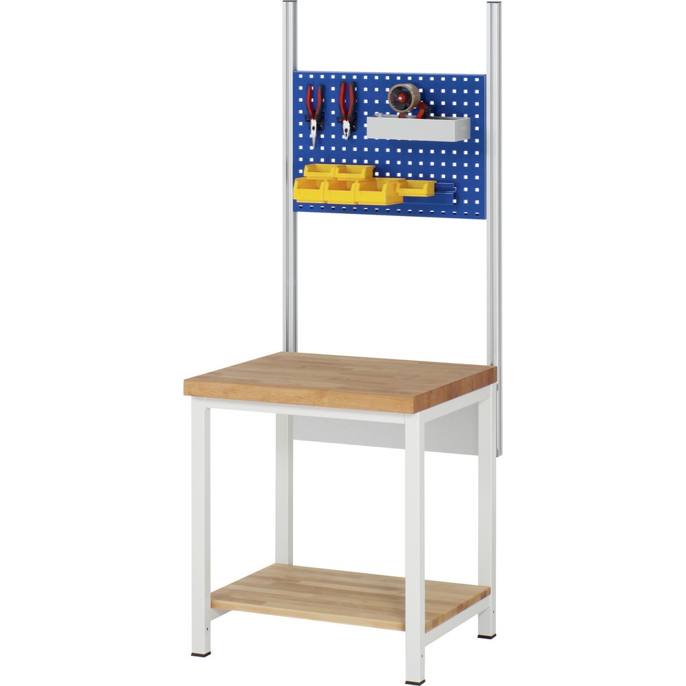 Productafbeelding nr. 3: Werkbank RAU serie 8000, 1 massief beuken legbord diepte 557 mm, hxbxd 840 x 750 x 700 mm