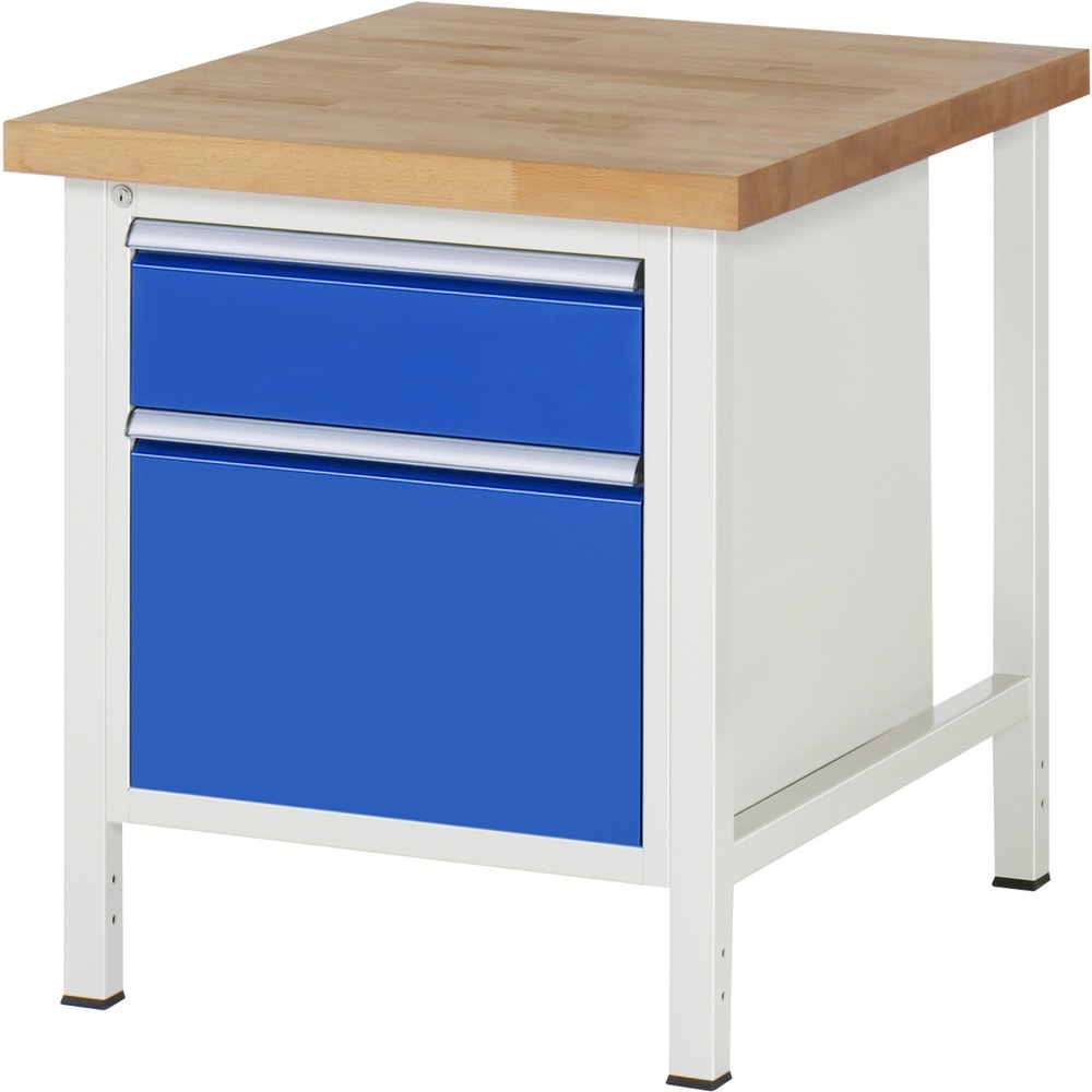 Productafbeelding nr. 1: Werkbank RAU serie 8000, hxbxd 840 x 750 x 900 mm, 2 x voor 90% uittrekbare lades, 1 x 180, 1 x 360 mm, draagvermogen lade 100 kg
