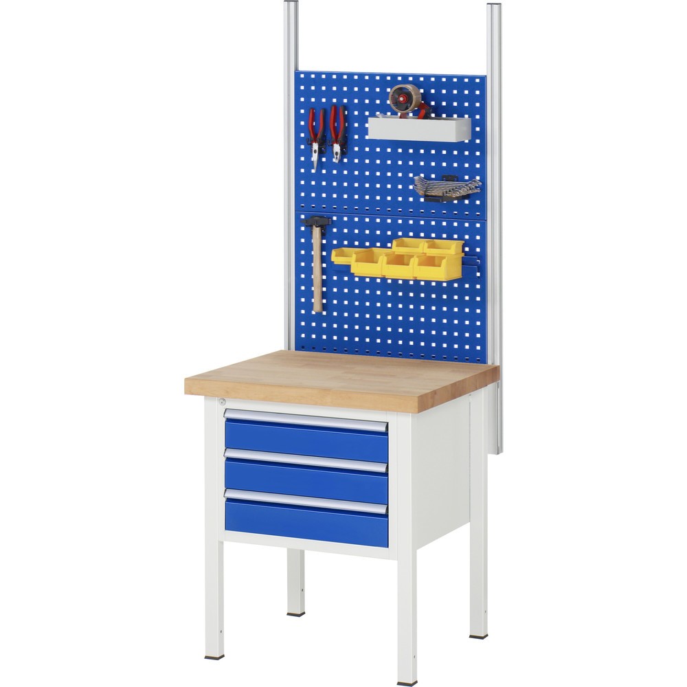 Productafbeelding nr. 5: Werkbank RAU serie 8000, hxbxd 840 x 750 x 700 mm, 3 x voor 90% uittrekbare lades, 1 x 60, 1 x 120, 1 x 180 mm, draagvermogen lade 100 kg