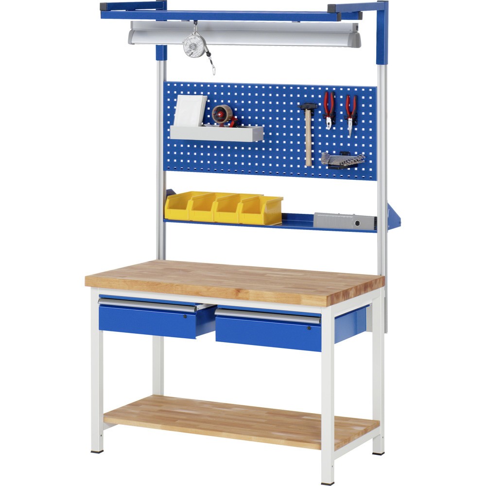 Productafbeelding nr. 4: Werkbank RAU serie 8000, hxbxd 840 x 1.250 x 700 mm, 2 lades, draagvermogen lade 50 kg