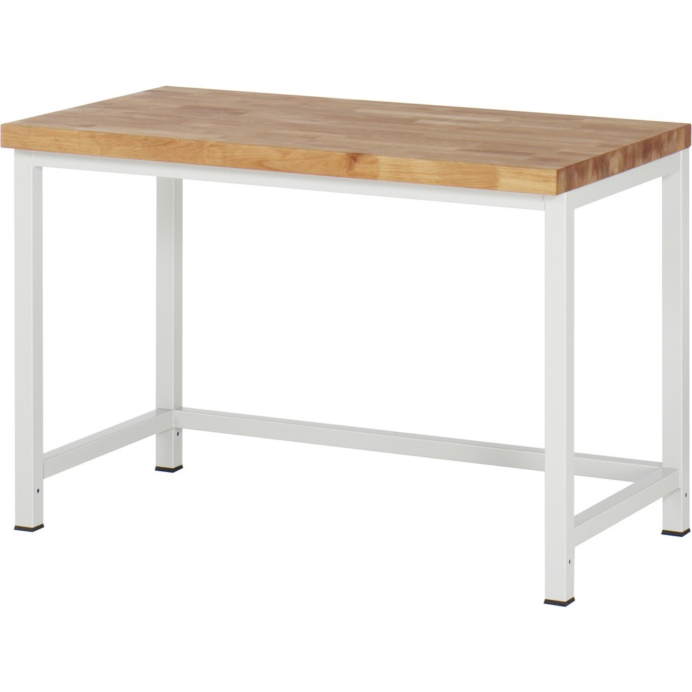 Product afbeelding: Werkbank RAU serie 8000, massief beuken werkblad, dikte 40 mm, hxbxd 840 x 1.250 x 700 mm