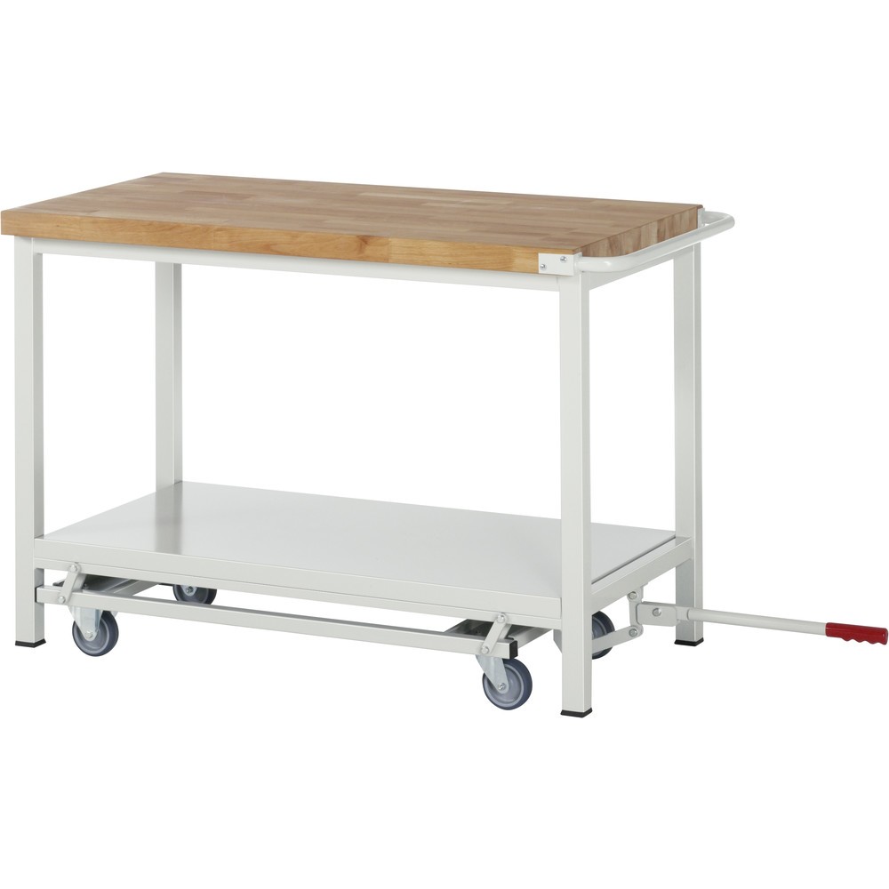 Productafbeelding nr. 5: RAU werkbank met dolly serie 8000, h x b x d 880 x 1.000 x 700 mm, 1 onderbouwkast rechts, met 3 lades