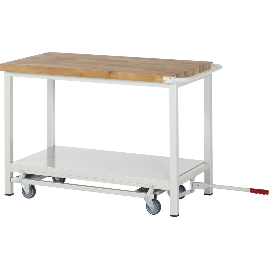 Werkbank RAU serie 8000 met neerlaatbaar onderstel, 1 dubbele kast, hxbxd 880 x 1.250 x 700 mm, 4 x voor 90% uittrekbare lades, 1 legbord Productafbeelding nr. 7: Werkbank RAU serie 8000 met neerlaatbaar onderstel, 1 dubbele kast, hxbxd 880 x 1.250 x 700 mm, 4 x voor 90% uittrekbare lades, 1 legbord