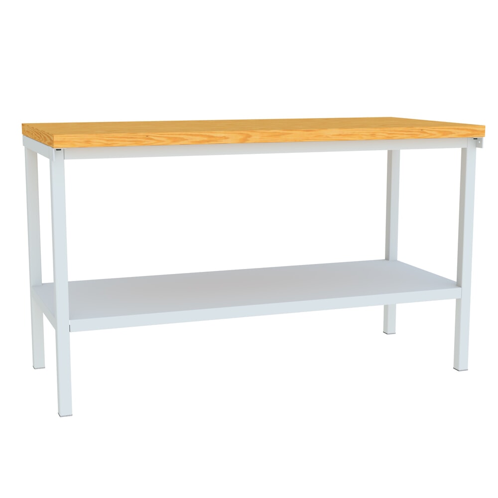 Productafbeelding nr. 1: Werkbanktafel PAVOY met aflegvlak, hxbxd 900 x 1.500 x 700 mm, lichtgrijs