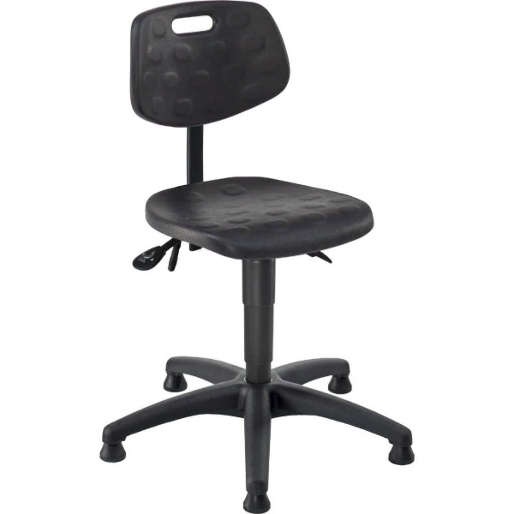 Product afbeelding: Werkdraaistoel Ability polyurethaan, zithoogte 470-610 mm, kunststof onderstel, vloerglijders